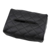 Magideal - Universal Car Vehicle Backseat Tissue Holder Hanging Pu Leather Paper Towel Holder Rectangular También Para El Hogar, La Oficina Ahorro De Espacio , Negro Un Negro