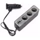 thumbnail image 1 of Adaptador Splitter Hub Encendedor De Auto + Puerto Usb negro, 1 of 5