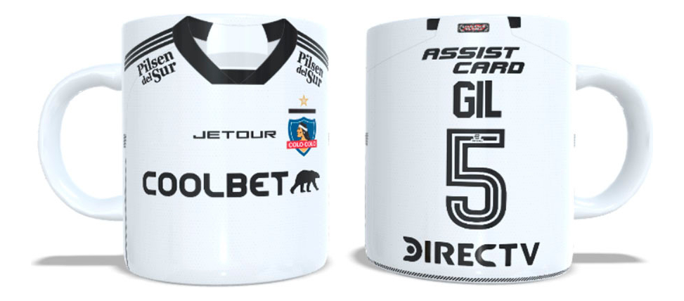 Arumistorechile - Tazon Taza + Porta Vaso Colocolo 2024 Leonardo Gil