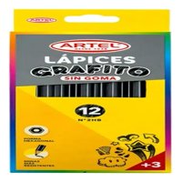 Estuche 12 Lápices Grafito 2 Hb Hexagonal  Artel