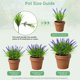 thumbnail image 5 of Plantas artificiales de lavanda Gipsot resistentes a los rayos UV, 15 ramos, 5 of 9