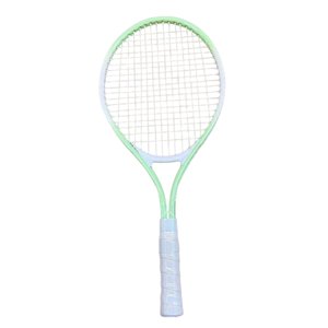 Ioensy - Raqueta De Tenis Con Agarre Antideslizante Y Cuerdas De Nailon De Alta Resistencia Para Parque, Playa, Jardín, Verde Y Blanco