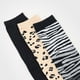 thumbnail image 2 of Calcetines Mujer Tripack Mix Animal Print Negro Corona, 2 of 4