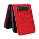 thumbnail image 4 of Funda tipo cartera FOXDOCK para Samsung Galaxy Z Flip 3 , diseño girasol en relieve, cuero PU, cierre magnético, soporte y tarjetero, 4 of 5