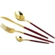 thumbnail image 5 of XmhyTop Juego de Cubiertos de Cocina de 24 Piezas, Inoxidable, Color Oro Rojo, Ideal para Hogares y Eventos, 5 of 5