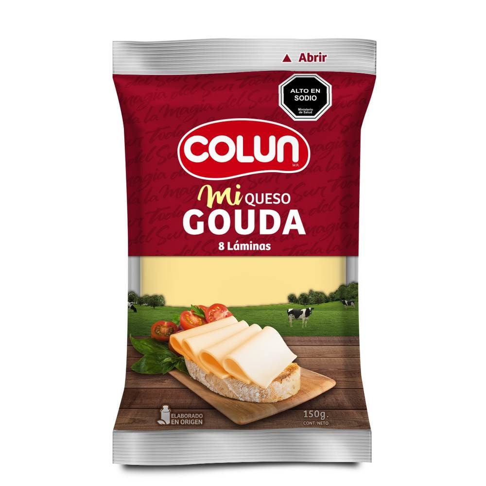 Queso Gauda Laminado 150 g Colun