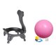 thumbnail image 4 of Silla De Pelota De Yoga Estable Y Resistente, Silla De Pelota De Yoga Para Oficina, Gimnasio, Color Rosa, 4 of 4
