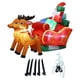 thumbnail image 3 of Papá Noel Hinchable Grande En Trineo Navideño, Ideal Para Fiestas Y Regalos Navideños En El Jardín (1,8 M)., 3 of 5