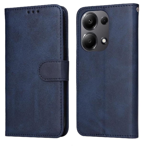 Funda Billetera para Xiaomi Redmi 13 Pro 4G con Porta Tarjetas y Soporte Ajustable Azul