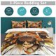 thumbnail image 5 of Attack on Titan Anime Home Bed 3-piece Set Classic Japanese Anime Polyester Wash Student Dormitory Set, 5 of 5