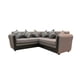 thumbnail image 2 of SECCIONAL ALEMANIA PU NEGRO TELA GRIS, 2 of 2