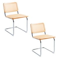 Klik Muebles - Pack De 2 Sillas Breuer Madera Y Rattan - Madera