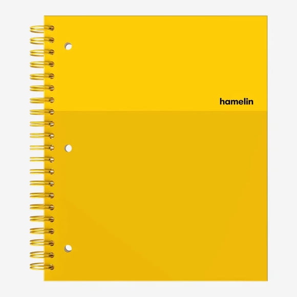 Cuaderno Hamelin Cuadriculado 21x28 cm 150 págs Amarillo