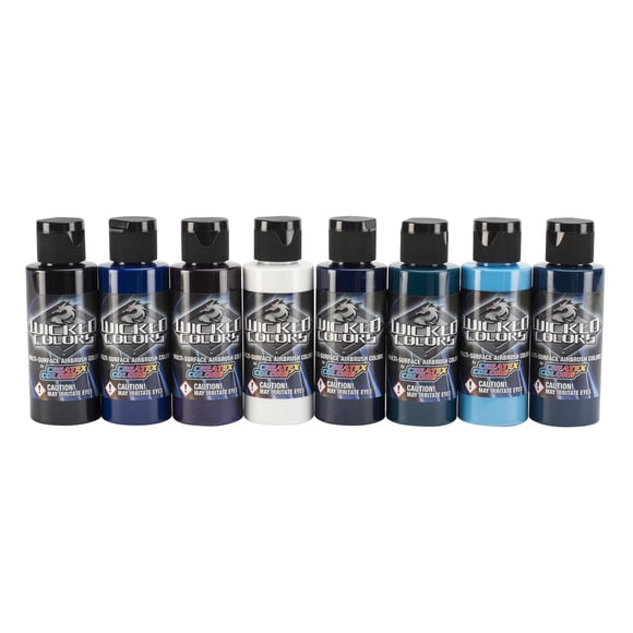 Set de pintura para aerógrafo Createx Wicked Colors Cool, 60 ml