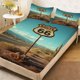 thumbnail image 1 of 66 Route Sign Duvet Cover Set - Pattern Printed Bed Sheet a Must-Have for Family Guest Rooms Deep Pockets Are Stable And Do Not Shift Soft And Breathable for Go, 1 of 1