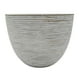 thumbnail image 3 of Macetero Maceta Diseño Rayas Envejecido De Plastico Blanco M dorado, 3 of 6