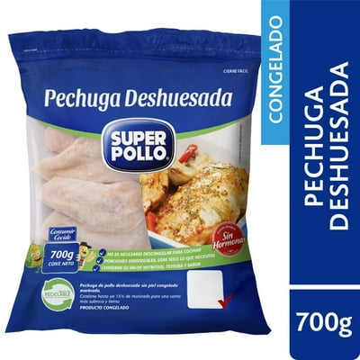 Pollo Pechuga Deshuesada Congelada 700 G Super Pollo