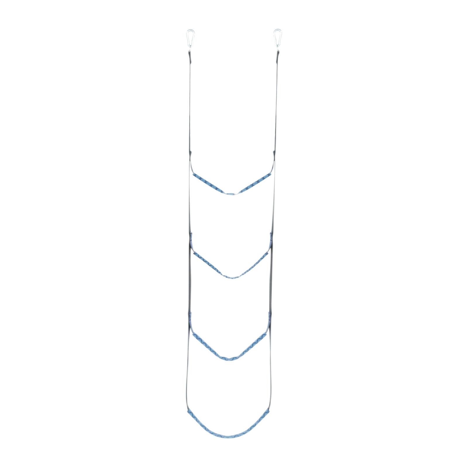 Ioensy - Escalera De Cuerda De Cuatro Pasos Para Bote Inflable Kayak Wakeboard Yacht Blues Color