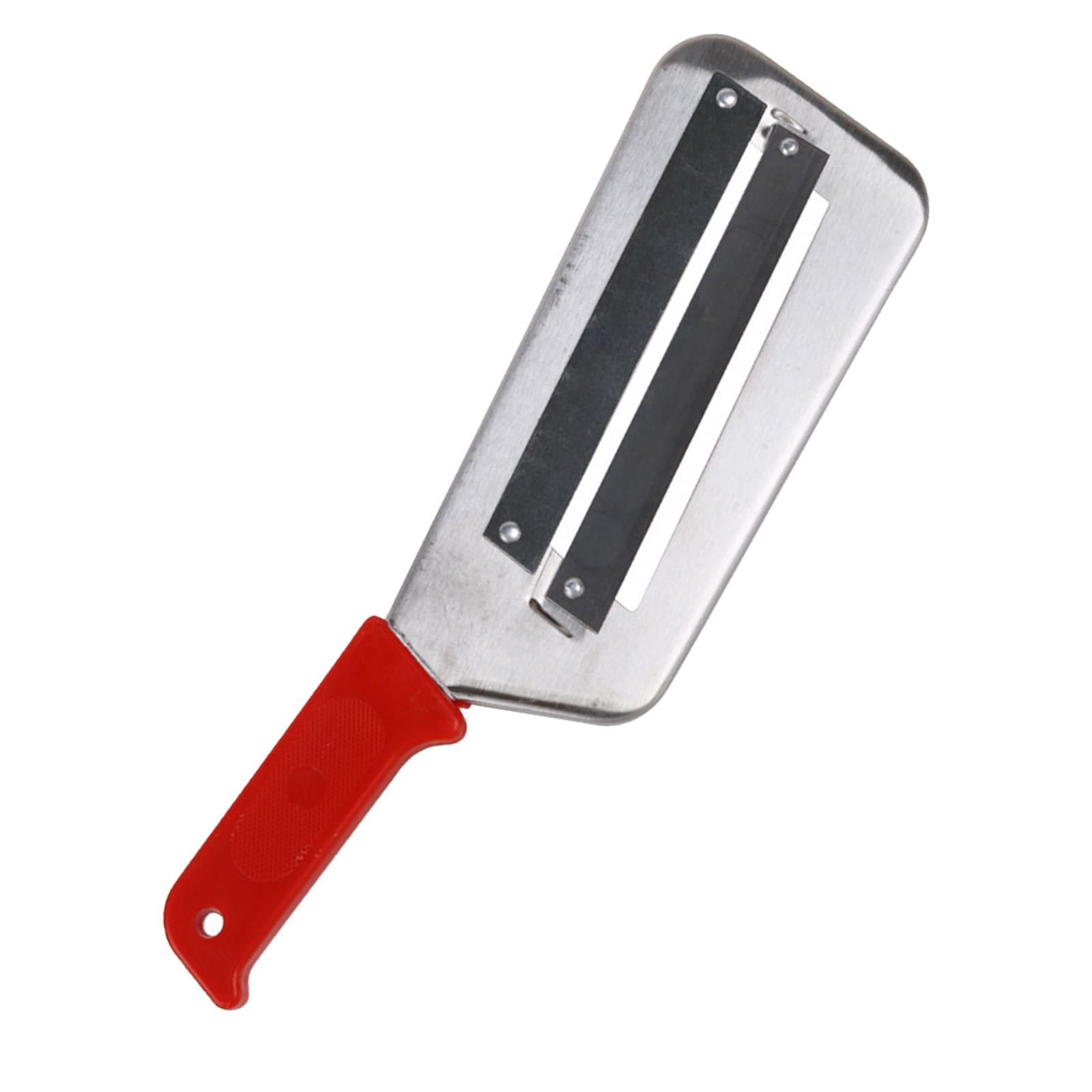 Magideal - Cortador De Verduras De Metal, Picador De Acero Inoxidable, Rallador De Cocina, Cortador Manual De Mano Rojo