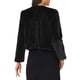 thumbnail image 3 of Chaqueta Bolero Formal de Mujer Recortada de Piel Sintética para Vestidos de Novia S Negro, 3 of 6