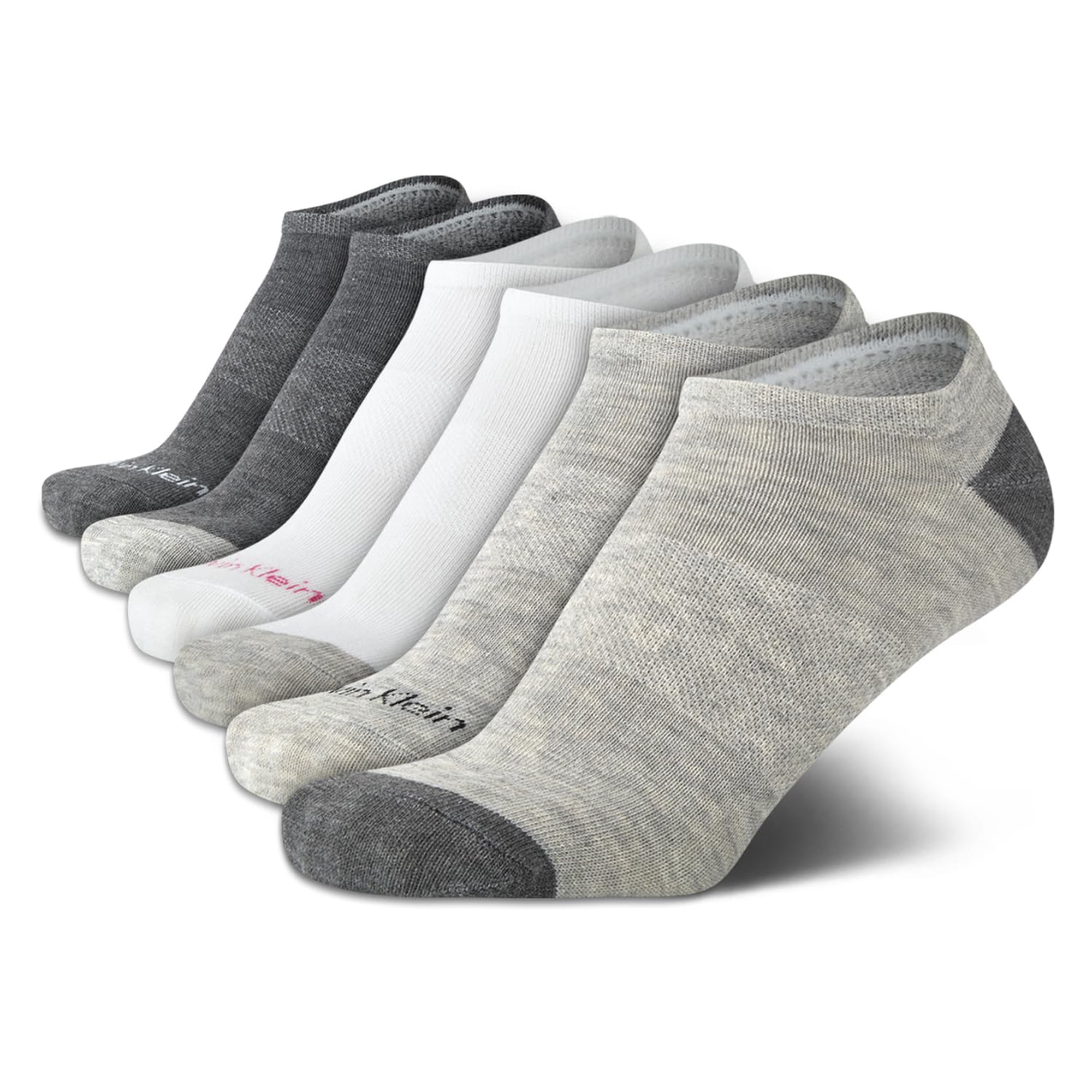 Calcetines Invisibles Calvin Klein Para Mujer, Pack De 6, Antideslizantes De Algodón