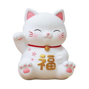 Bothyi - Estatuilla De Gato Hucha Decorativa Para Regalo De Año Nuevo Chino Decoración Del Hogar Estilo A