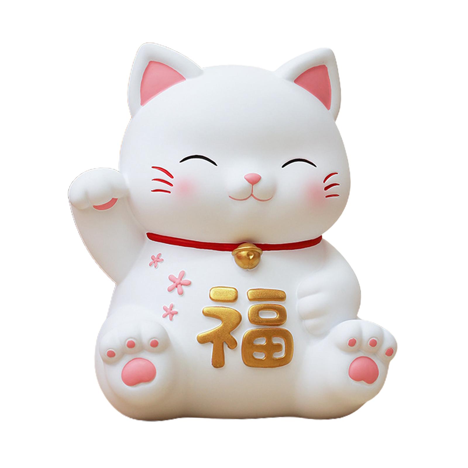Bothyi - Estatuilla De Gato Hucha Decorativa Para Regalo De Año Nuevo Chino Decoración Del Hogar Estilo A