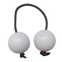 Bothyi - Instrumento De Percusión De Maracas De Bola Rítmica Para Dormitorio De Concierto Adultos Blanco