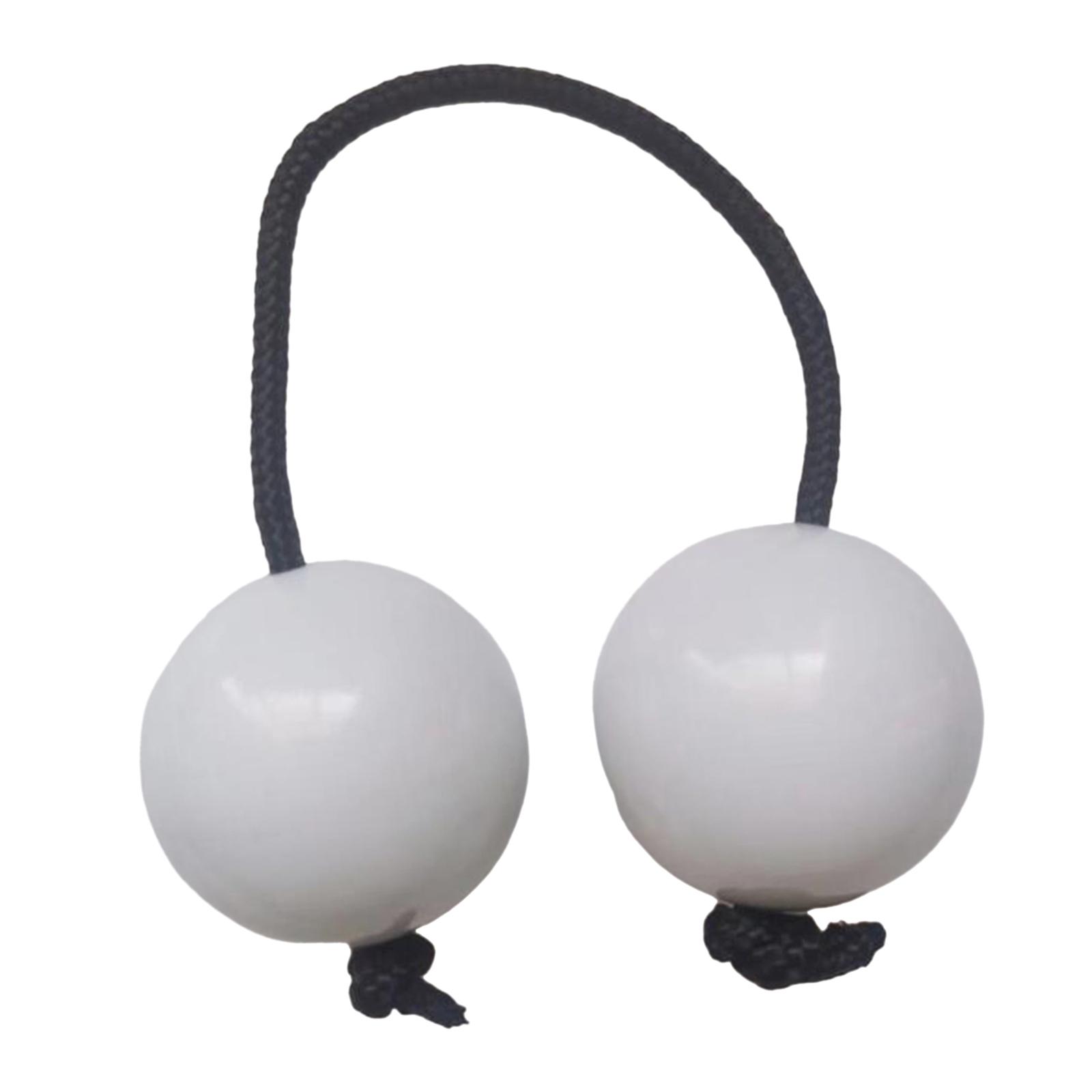 Bothyi - Instrumento De Percusión De Maracas De Bola Rítmica Para Dormitorio De Concierto Adultos Blanco