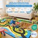 thumbnail image 3 of Alfombra de juego Cavorel Kids 122 x 183 cm con dinosaurios y coche de juguete, 3 of 7