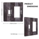 thumbnail image 4 of Cubierta decorativa para placa de interruptor Oilbiexn, diseño vintage de tablones de madera, 4 of 8