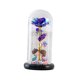 thumbnail image 4 of Lámpara LED Rosa De Flores Artificiales En Un Ramo De Cúpula De Cristal Para Decoración Del Hogar Violeta, 4 of 5