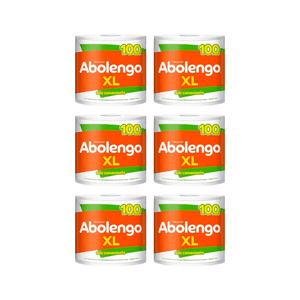 Pack 6 Rollos Toalla De Papel Abolengo Xl 100 M Doble Hoja