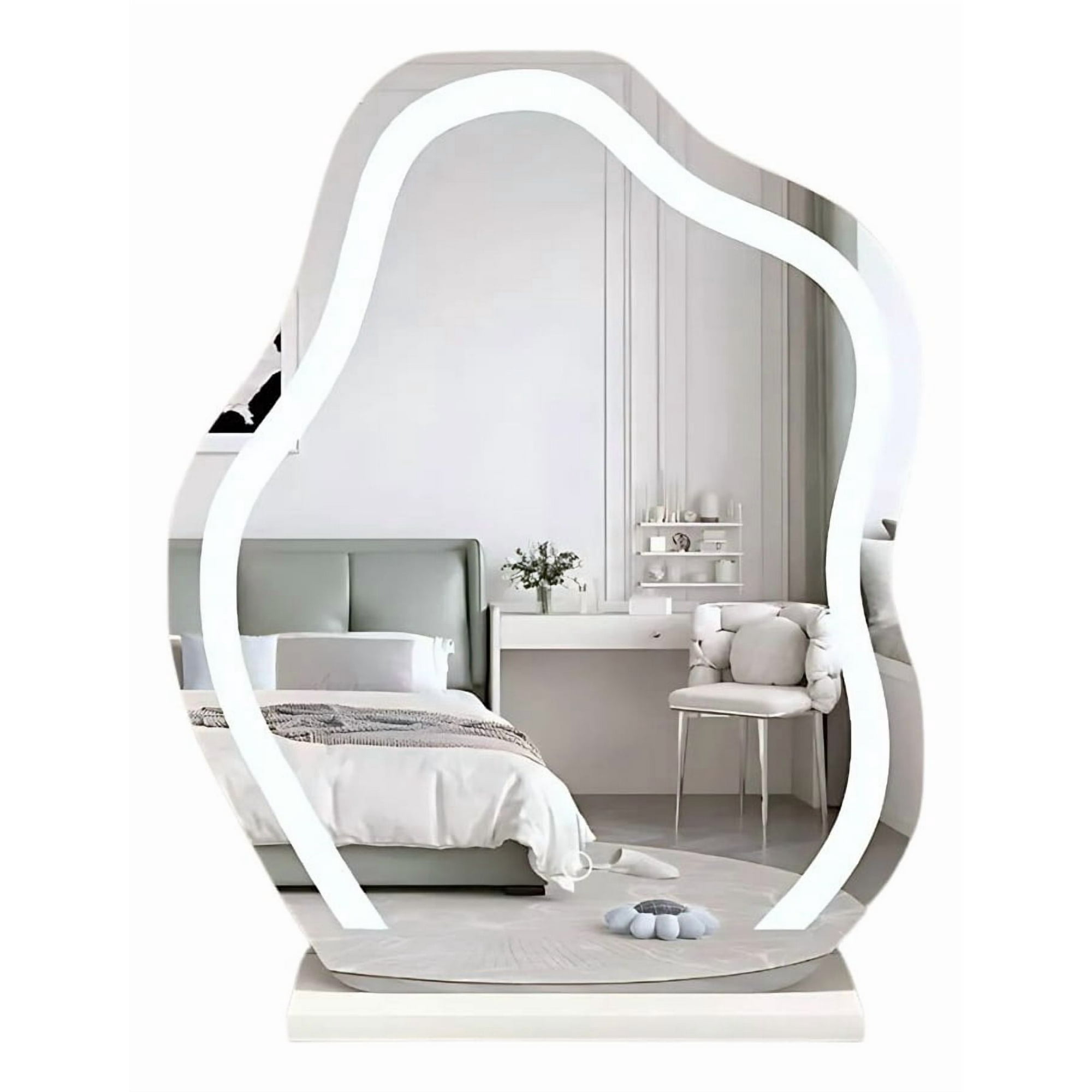 Genérico - Espejo Decorativo Maquillaje Luz Mesa Táctil Led Jhn