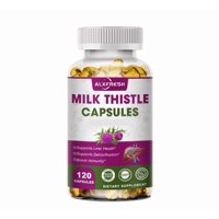 Alxfresh Milk Thistle Silimarina Cuidado Del Higado 120 Softgels