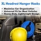 thumbnail image 3 of Travel Depot XL Hard Hat Holder for Truck, Heavy-Duty Headrest Hooks, 3 of 3