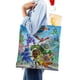 thumbnail image 4 of RoboGobo Bolso de tela con estampado de lienzo para mujer, bolsa de compras reutilizable y estética, con cremallera interior, regalo para mujer, 35 × 40 cm., 4 of 6