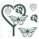 thumbnail image 2 of Placa conmemorativa Besoamo, regalo de condolencia en forma de corazón y mariposa, 2 of 5