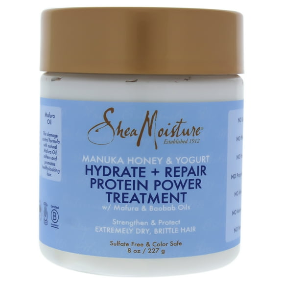 Miel de Manuka y Hidrato de Yogur Más Tratamiento Reparador de Proteínas de Shea Moisture para Unisex - Tratamiento