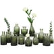 thumbnail image 1 of Set de jarrones de cristal TBWIND Green, 12 unidades, para flores, 1 of 6