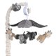 thumbnail image 1 of Cuna Mobile Lambs & Ivy Baby Jungle Animals con color gris musical/marrón, 1 of 6