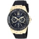 thumbnail image 1 of Reloj GUESS U1053L7 de acero inoxidable negro en tono dorado para mujer, 1 of 3