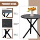 thumbnail image 2 of Set de 3 piezas Outdoor Rocking Bistro Shintenchi, color negro, 2 of 4