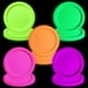 thumbnail image 1 of Platos APUXXJUPA de Neon Party Supplies que brillan en la oscuridad, 50 unidades, 1 of 3