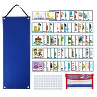 Bothyi - Horario Visual Diario Para Niños, 70 Piezas, Tarjetas De Horario Visual Para La Familia Escolar