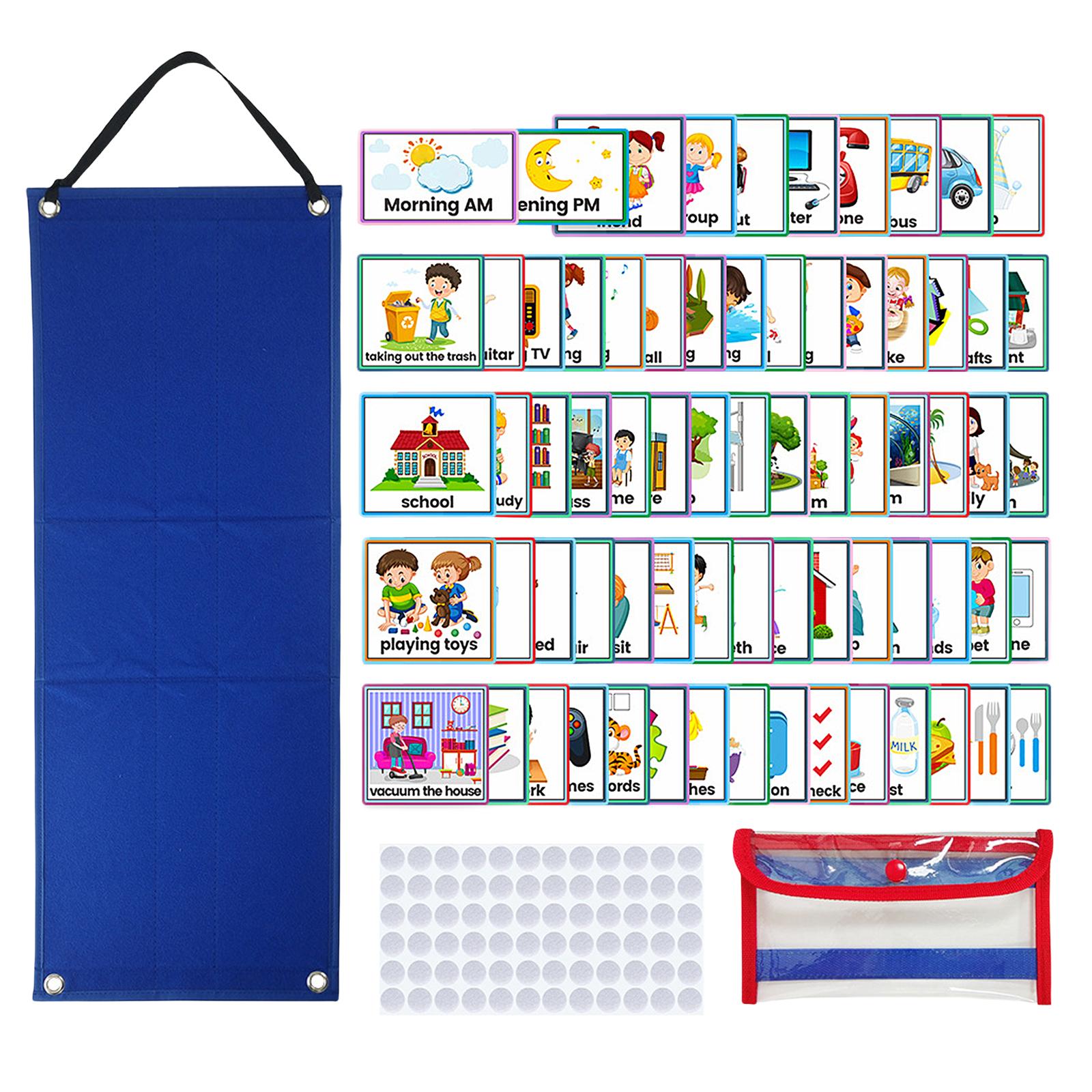 Bothyi - Horario Visual Diario Para Niños, 70 Piezas, Tarjetas De Horario Visual Para La Familia Escolar
