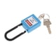 thumbnail image 5 of Seguridad Bloqueo de seguridad Candado con llave diferente pvc acero inoxidable azul, 5 of 5