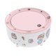 thumbnail image 4 of Bote De Basura De Escritorio Sellado Con Pegatinas Cubierta De Prensa Para Encimera De Hogar Blanco Rosa, 4 of 5