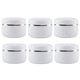 thumbnail image 1 of Frascos Redondos Transparentes de Plástico 100 ml Recargables Paquete de 6, 1 of 7