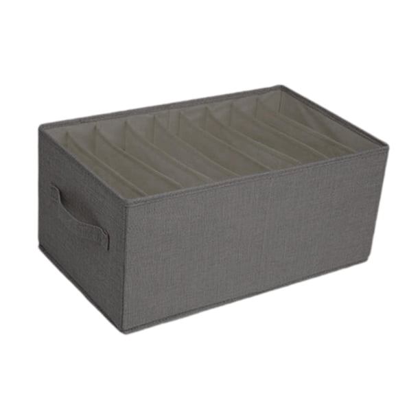 Contenedor De Almacenamiento De Ropa Contenedor De Almacenamiento Resistente Para Edredones Libros Sábanas XL Gris 9 Rejillas